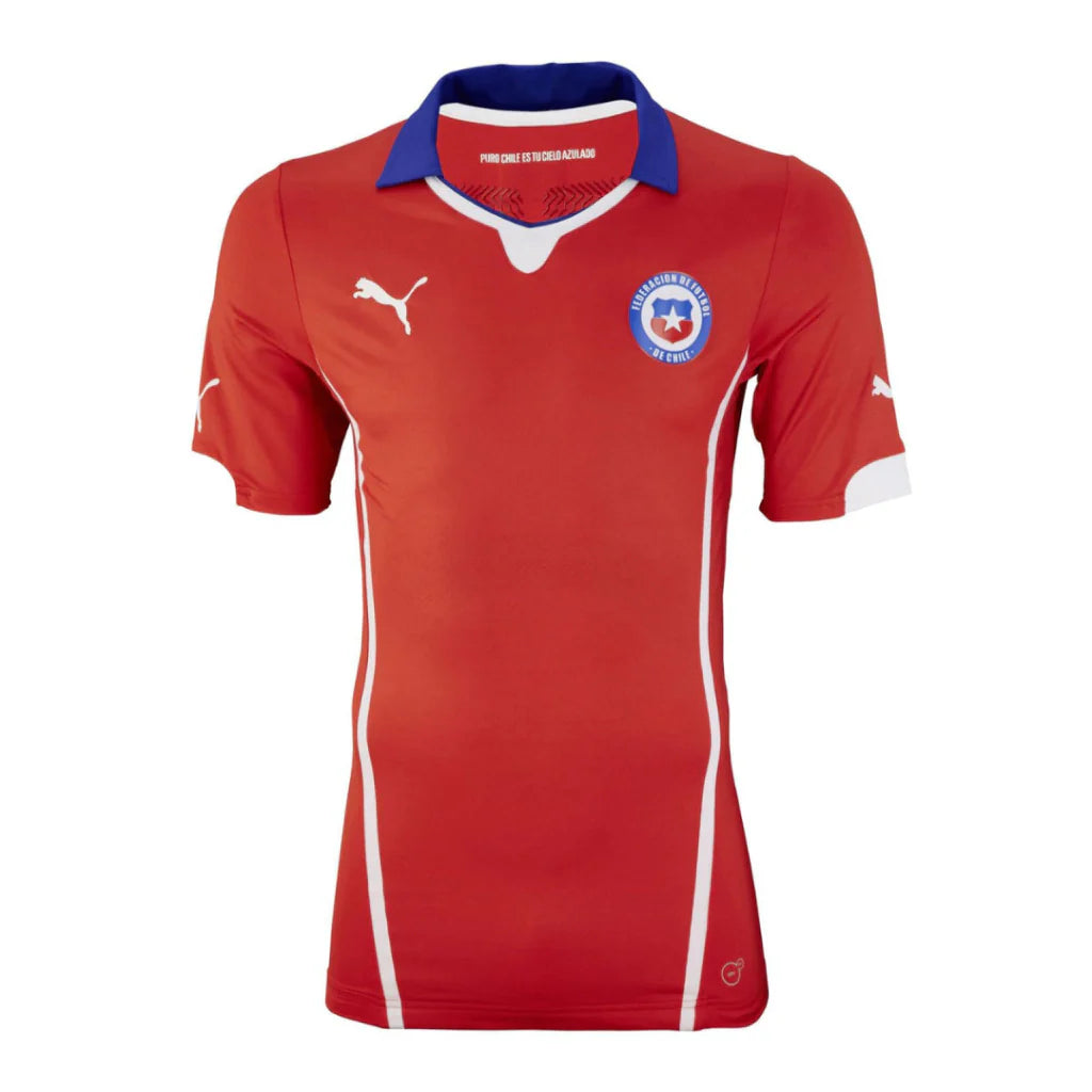 Camisa Chile Home Retrô 2014 - Masculina Torcedor - Vermelho