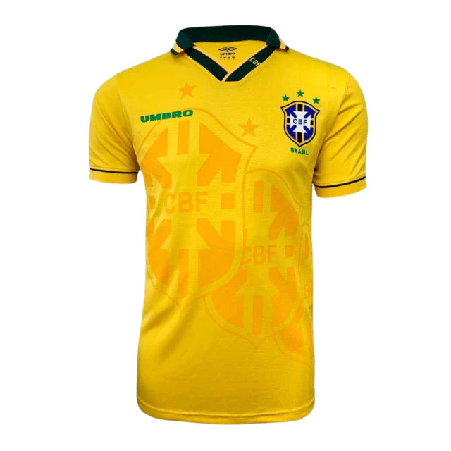 Camisa Seleção Brasileira Retrô 93/94 I Masculina - Amarela