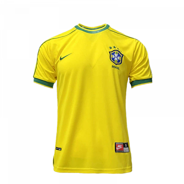 Camisa Seleção Brasileira Retrô 1998 I Masculina - Amarela