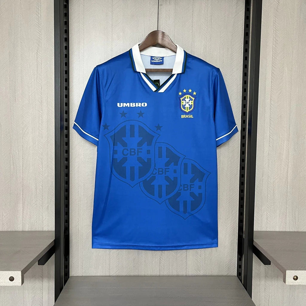 Camisa Seleção Brasileira Away Retrô 93/94 Masculina Torcedor - Azul - comprar online