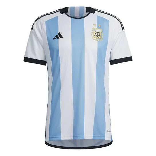 Camisa Argentina Torcedor Adidas Masculina 22/23 Home - Branca e Azul