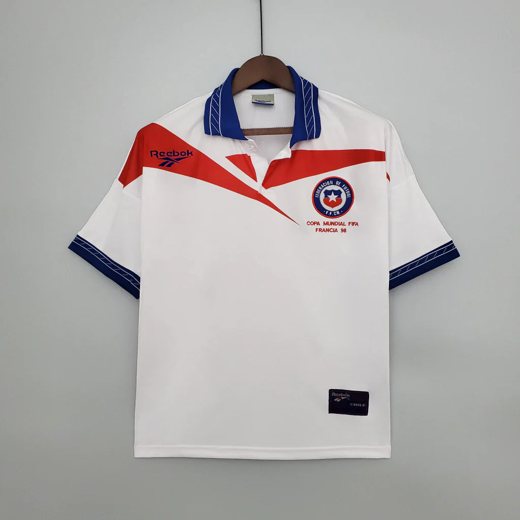 Camisa Chile Away Retrô 1998 - Masculina Torcedor - Branco - comprar online