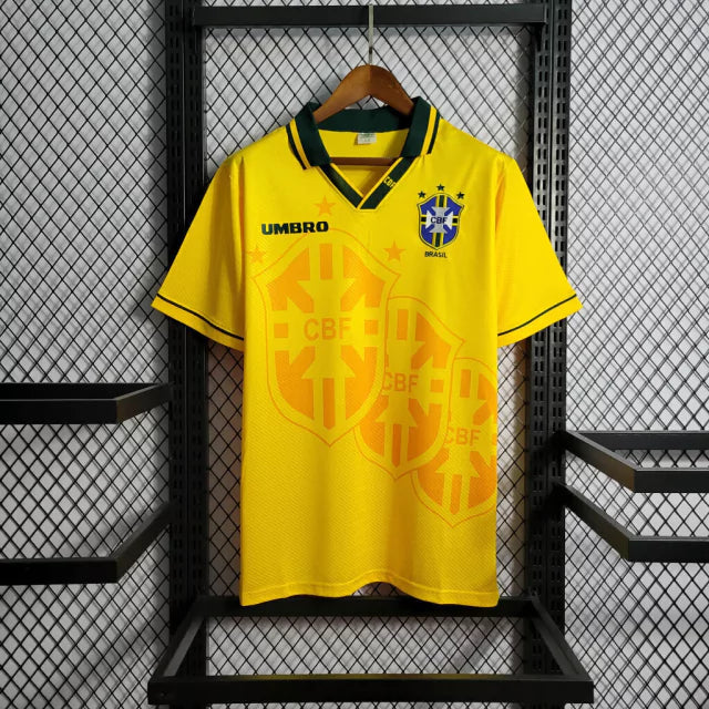 Camisa Seleção Brasileira Retrô 93/94 I Masculina - Amarela - comprar online