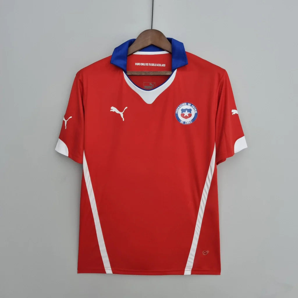 Camisa Chile Home Retrô 2014 - Masculina Torcedor - Vermelho